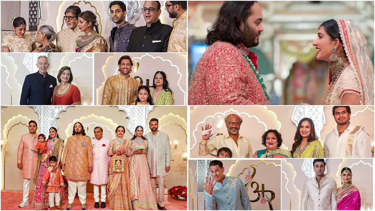Visuals from Anant and Radhika's grant wedding |  - PTI